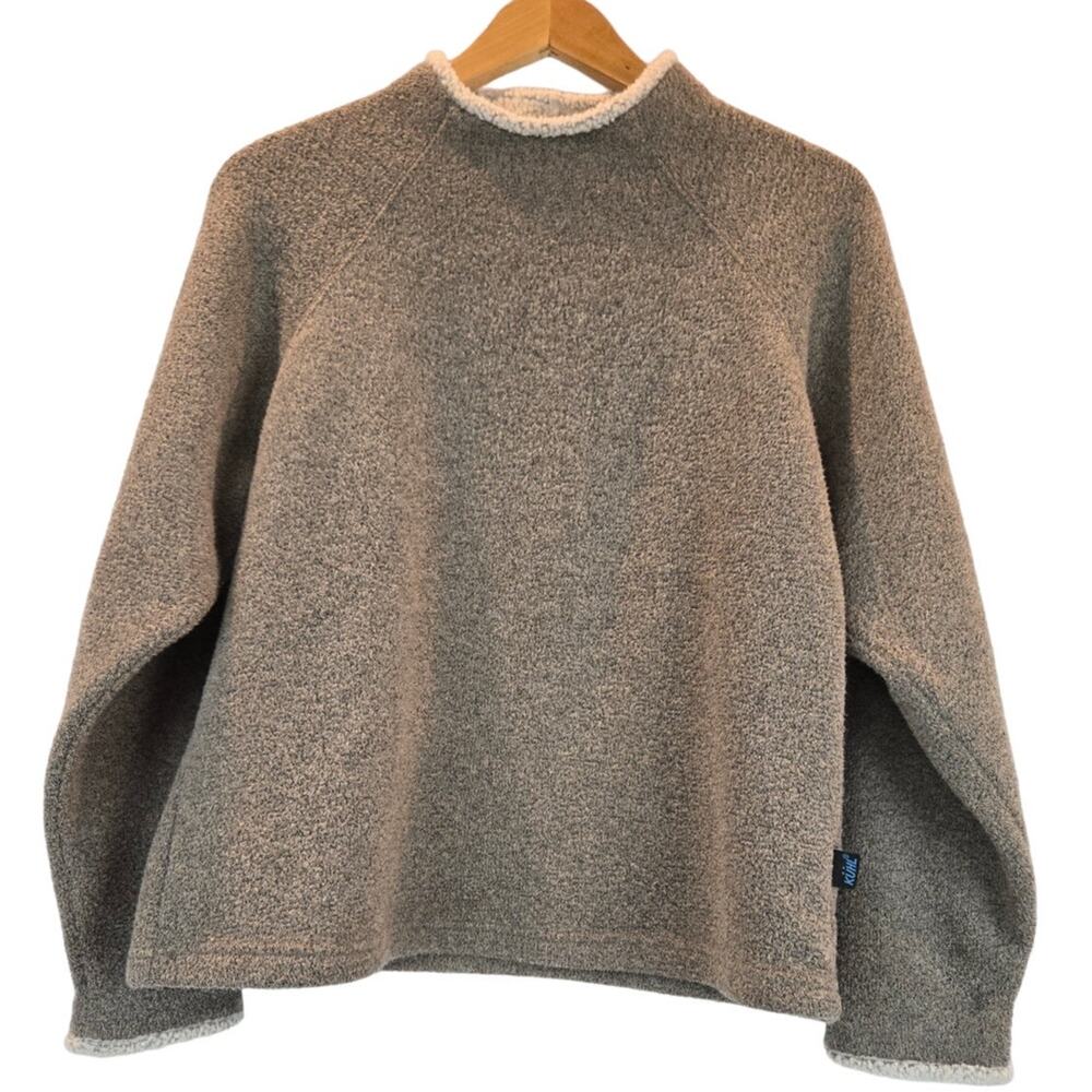 Kuhl Outdoor Vintage Sweater Alfpaca Fleece Mens Medium Beige